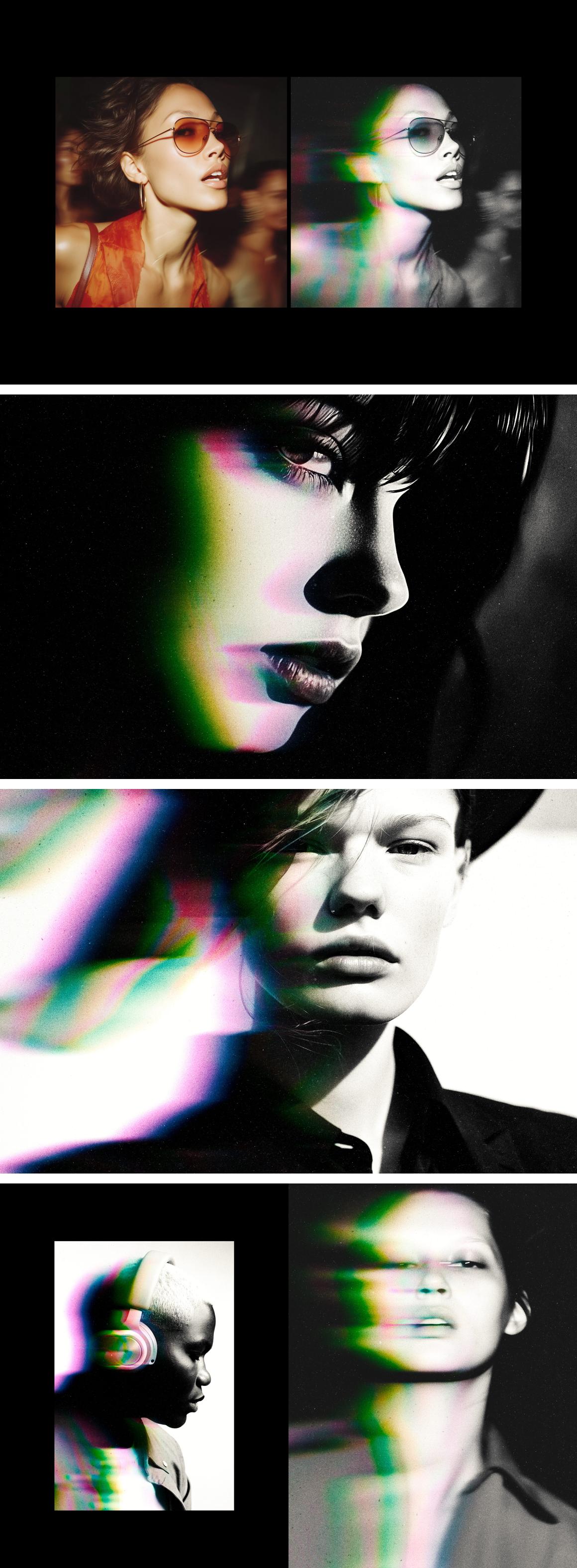 Anaglyph Blur Photo Effect