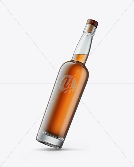 Tall Whiskey Bottle Mockup