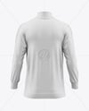Long Sleeve Training Jacket Mockup - Back View