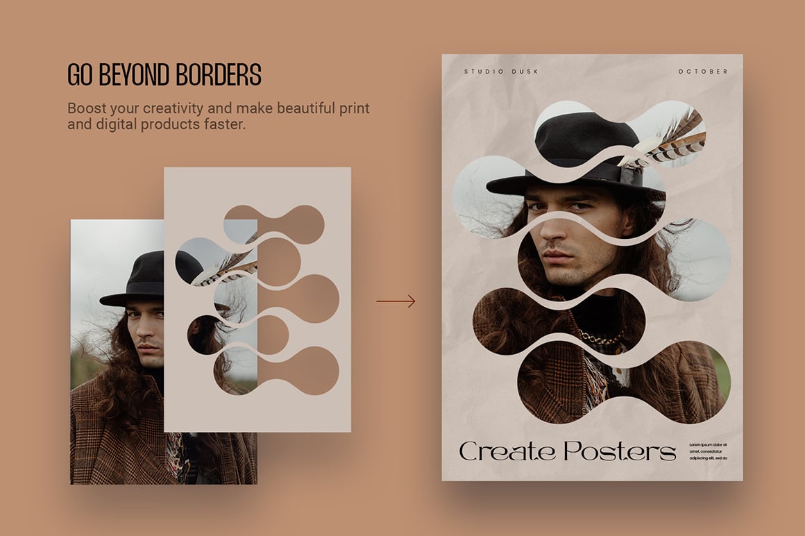 Abstract Geometric Masks and Shapes
