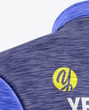 Melange Jersey Mockup - Back Half Side View