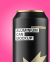 550ml Matte Aluminium Drink Can Mockup