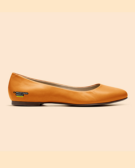 Leather Ballet Flat Mockup