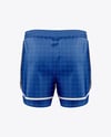 Men's Double-Layer Shorts Mockup - Back View