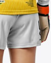 Female Soccer Goalkeeper Wearing Long Sleeve Jersey Mockup
