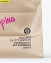 Kraft Paper Bag Mockup - Front View