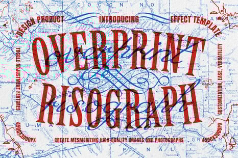 Risograph Vintage Overprint Effect - Add-Ons