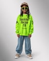 Black Boy with Braids Wearing Sweatshirt and Baseball Cap Mockup
