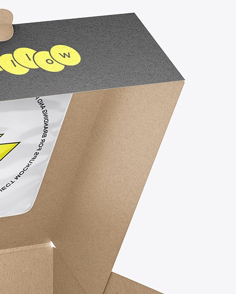 Kraft Paper Cake Box Mockup