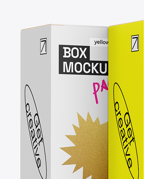 Three Boxes Mockup