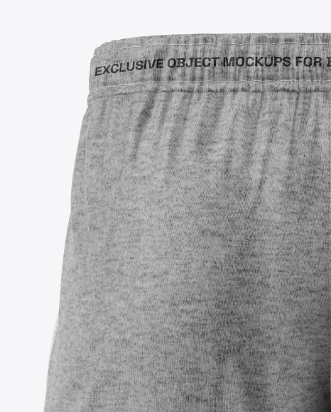 Heather Shorts Mockup - Back View