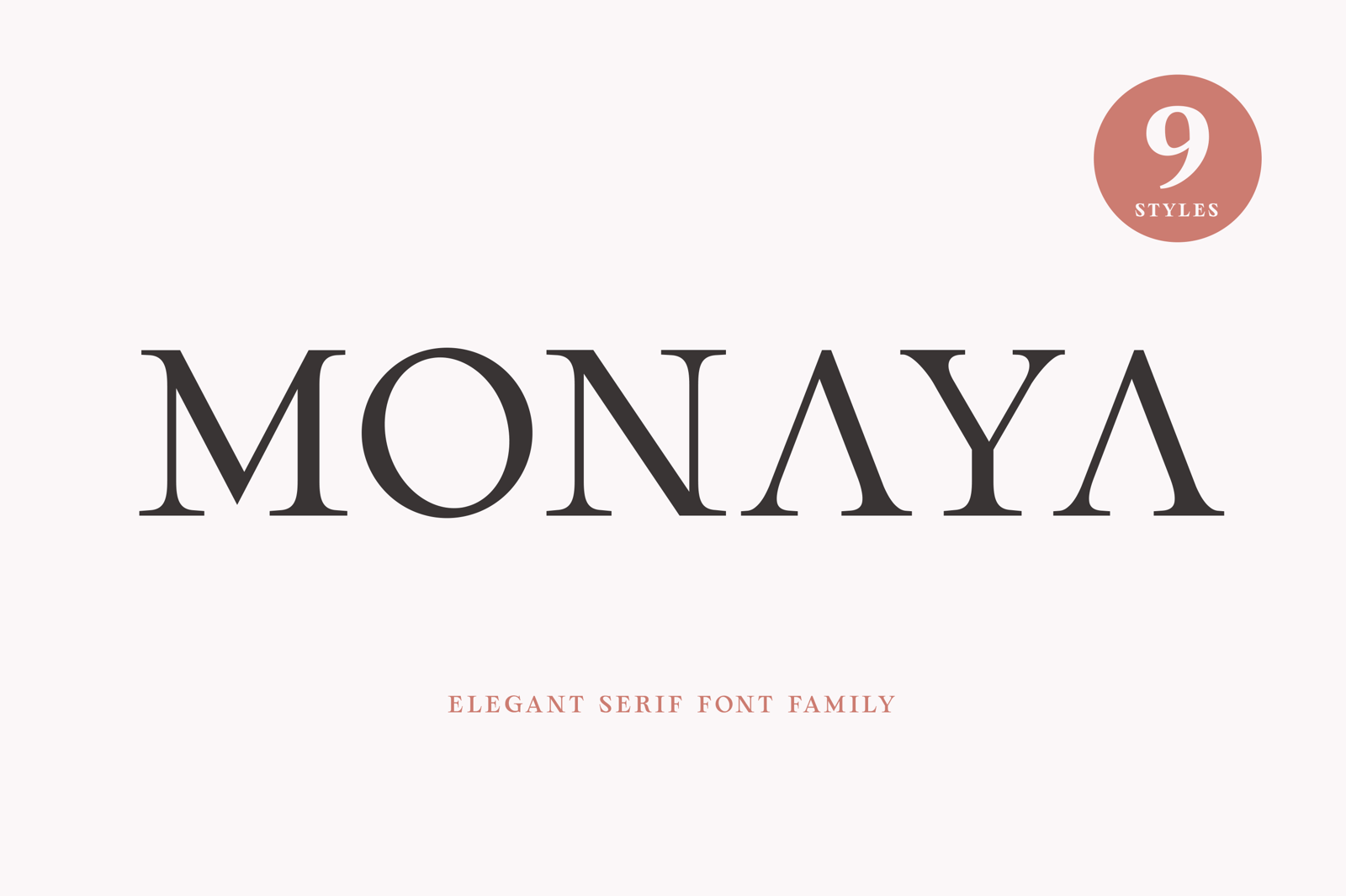 Monaya - Elegant Serif Font Family