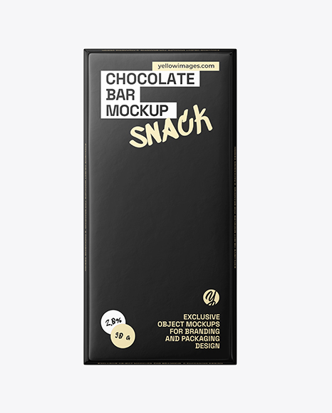 Matte Chocolate Bar Pack Mockup