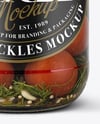 Jar with Pickles and Pickled Tomatoes Mockup