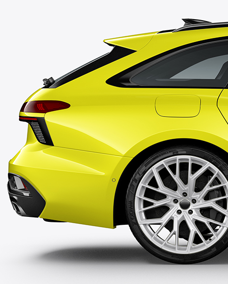 Sportback Car Mockup - Side View