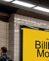 Billboard in the Subway Mockup