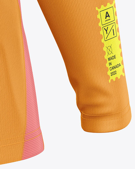 Training Short Sleeve Jersey Mockup - Back Half Side View