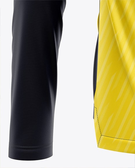Full-Zip Long Sleeve Jersey Mockup