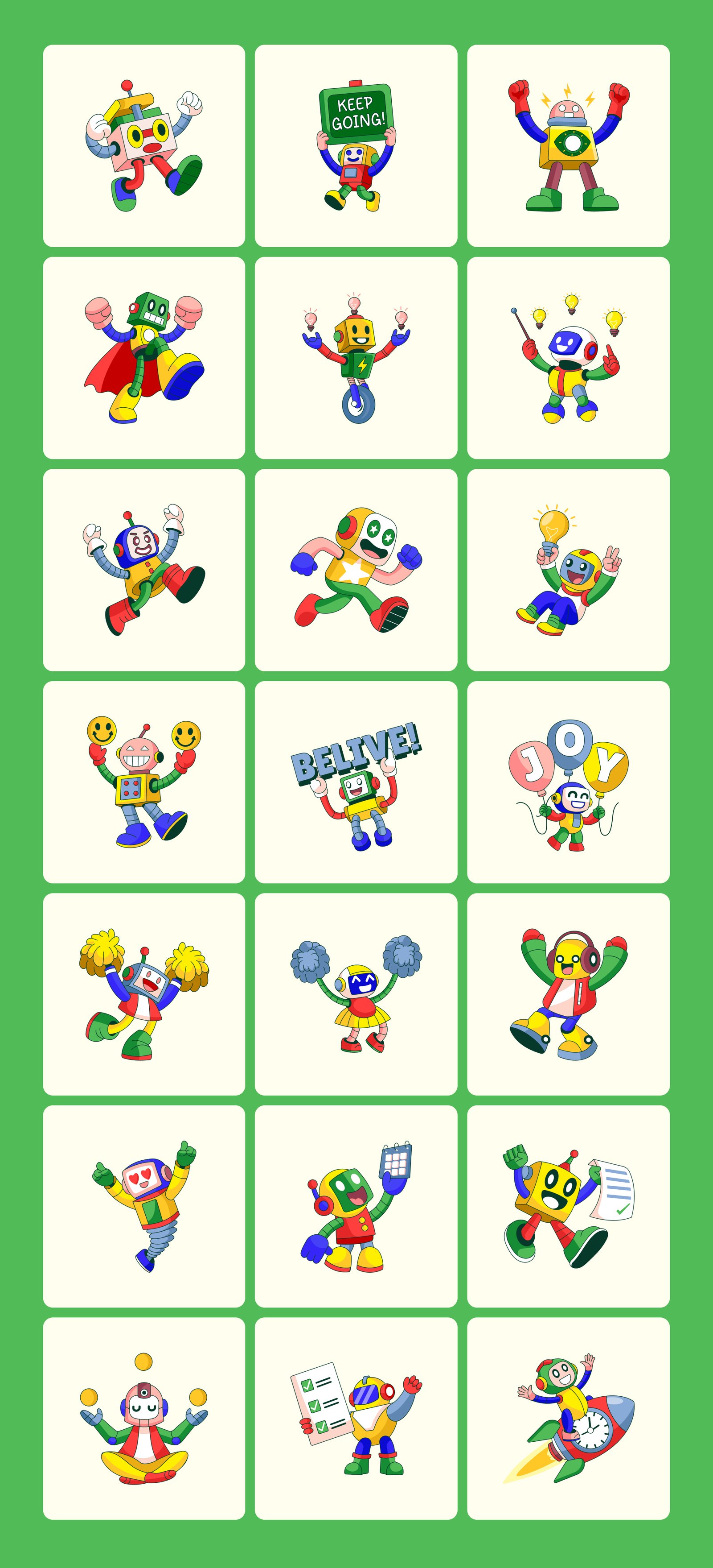 Everyday Bots Illustration Bundle