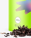 Paper Tube with Tea Mockup