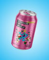330ml Aluminium Can With Water Drops Mockup