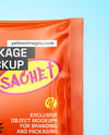 Glossy Sachet Mockup