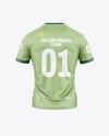 V-Neck Rugby Jersey Mockup - Back View