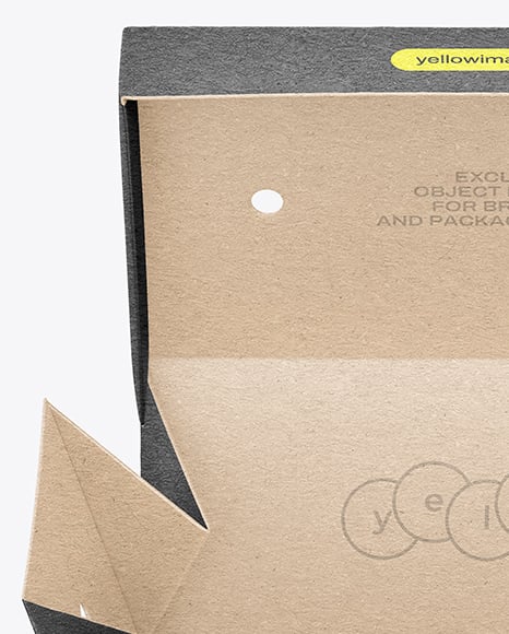 Kraft Paper Takeaway Food Box Mockup