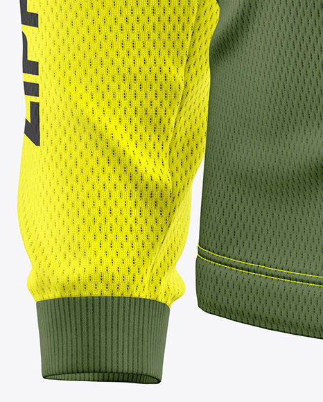 Mesh Jersey Mockup - Half Side View