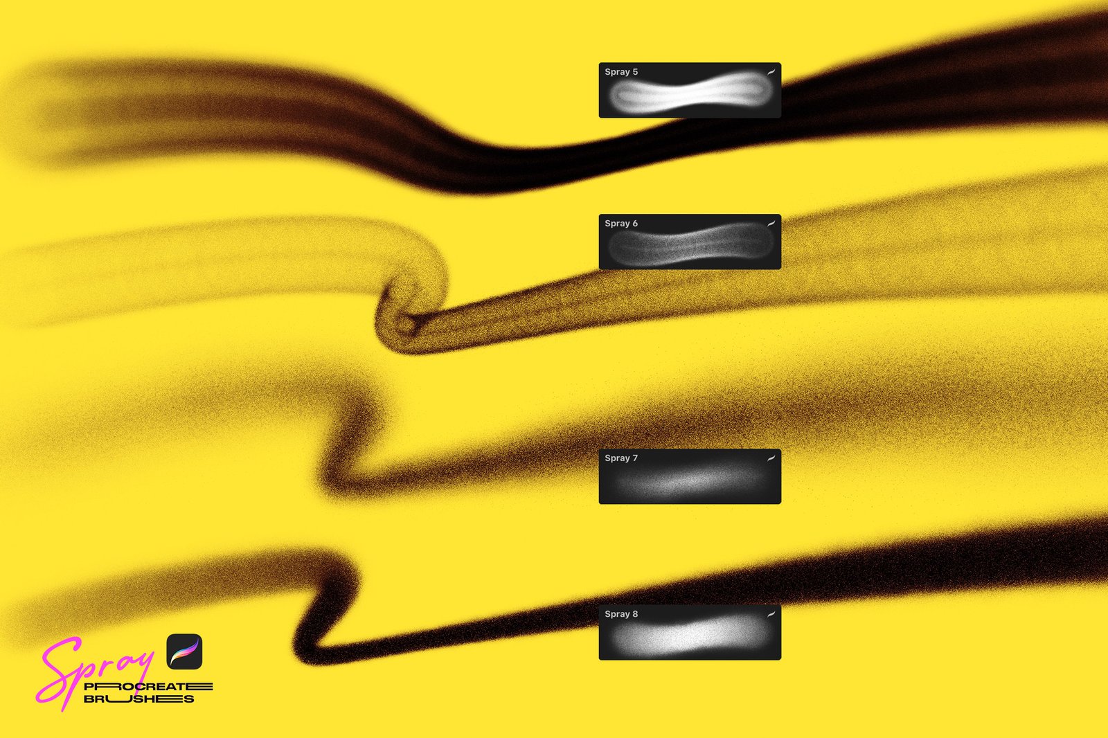 Spray Procreate Brushes