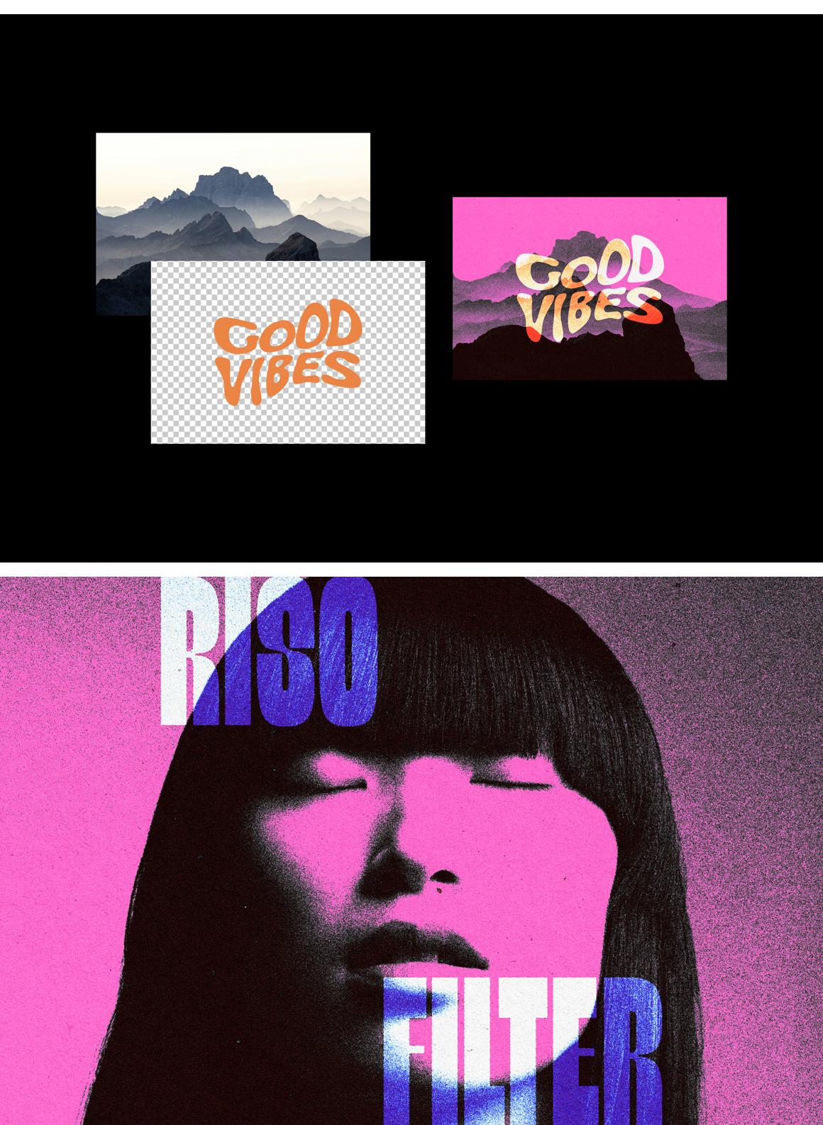 Pink Overprint Effect