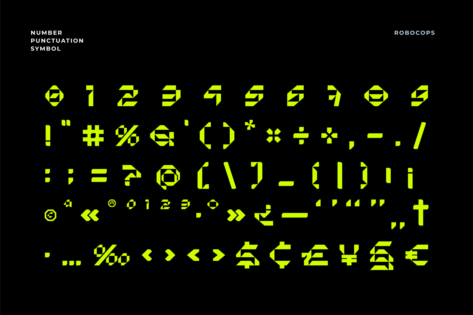 Robocops - Futuristic Font