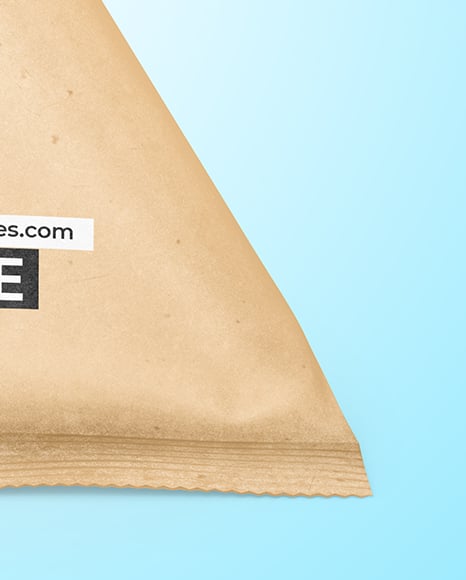 Kraft Triangular Package Mockup