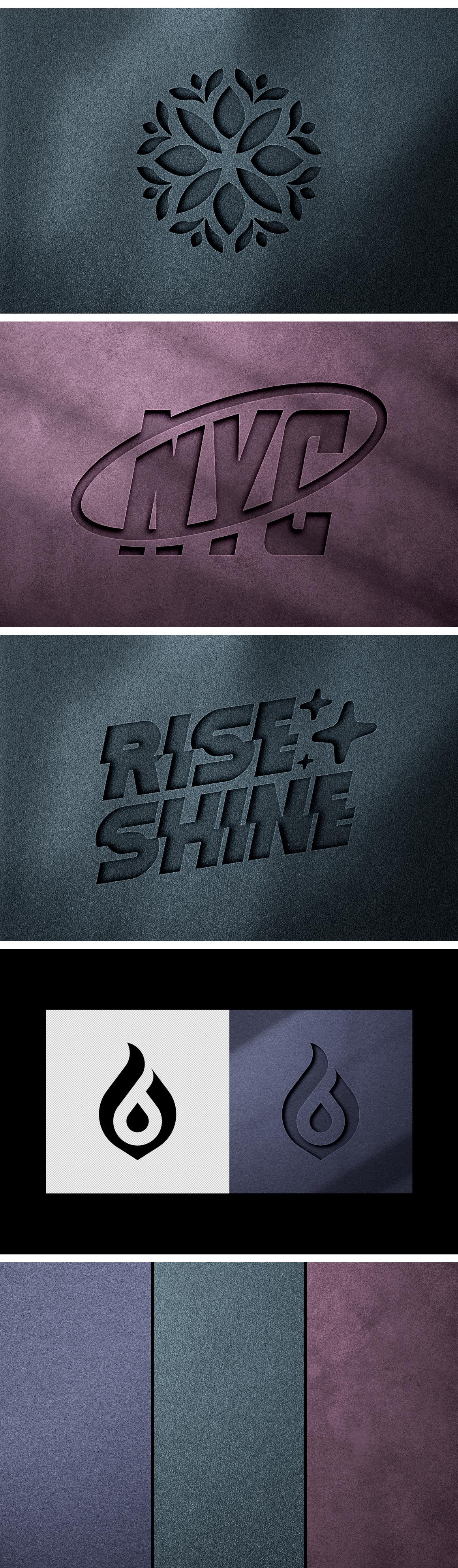 Cut Out Text &amp; Logo Moсkup