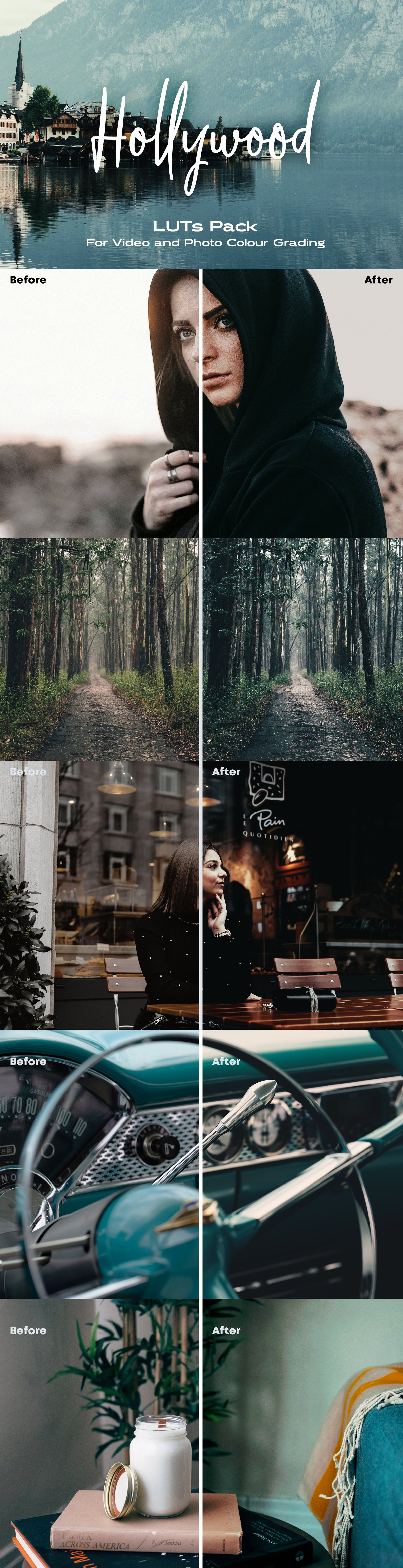 Hollywood Colour Grading LUTs