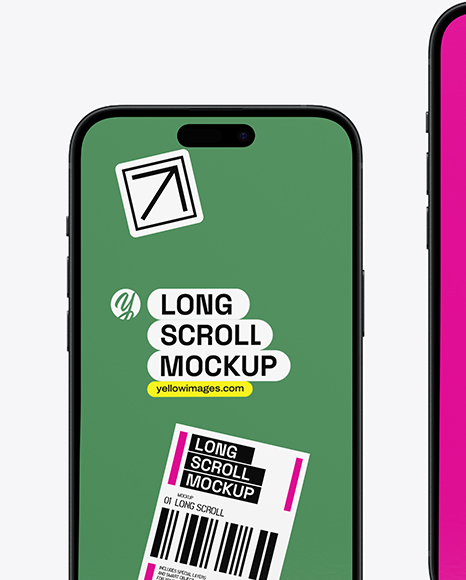 Three Long Scrolls Mockup
