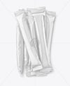 Glossy Stick Sachets Mockup