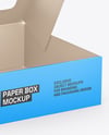 Paper Cake Box Mockup