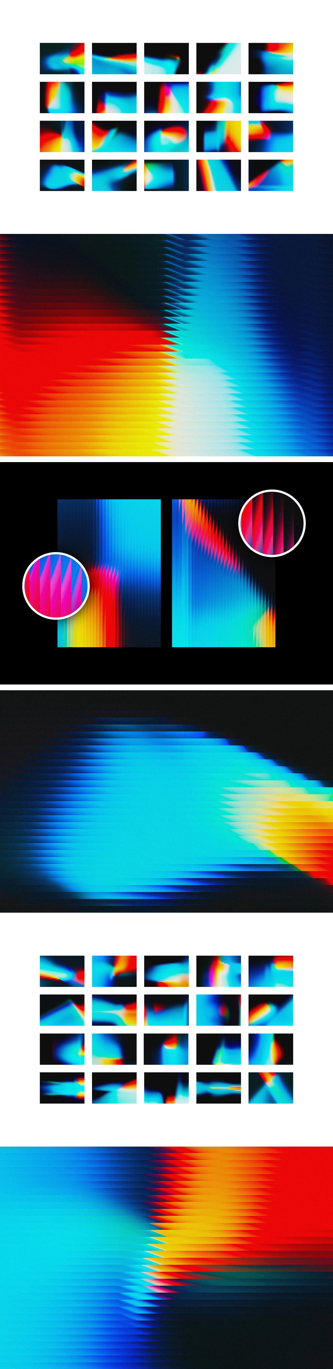 Horizontal Slatted Glass Backgrounds