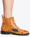 Chelsea Boots on Woman's Legs with Skirt Mockup