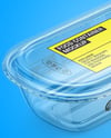 Clear Plastic Food Container Mockup
