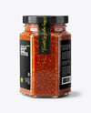 Glass Hexagonal Jar with Meat Ragu Mockup