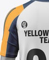 Training Short Sleeve Full Soccer Kit Mockup - Back View