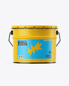 Matte Tin Can w/ Metallic Handle Mockup