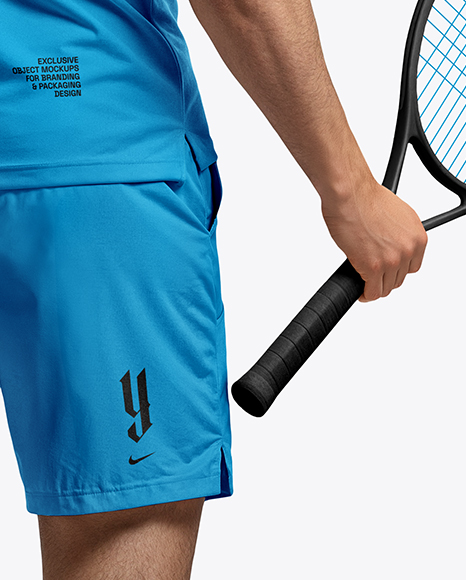 Man Wearing Tennis Uniform Mockup