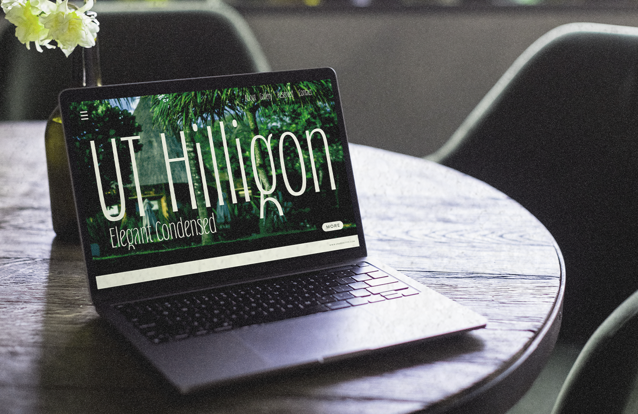 UT Hilligon - An Elegant Condensed Font