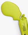 Opened Matte Stick Sachet with Liquid Mockup