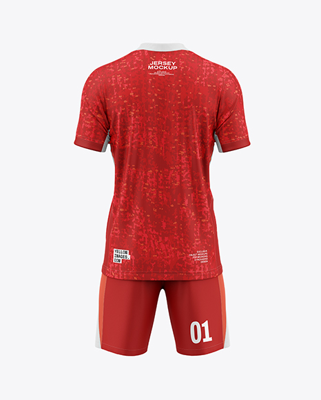 Soccer Kit Mockup - Back View