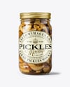 Glass Jar with Porcini Mushrooms Mockup