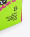 Paper Box with Plastic Handle Mockup